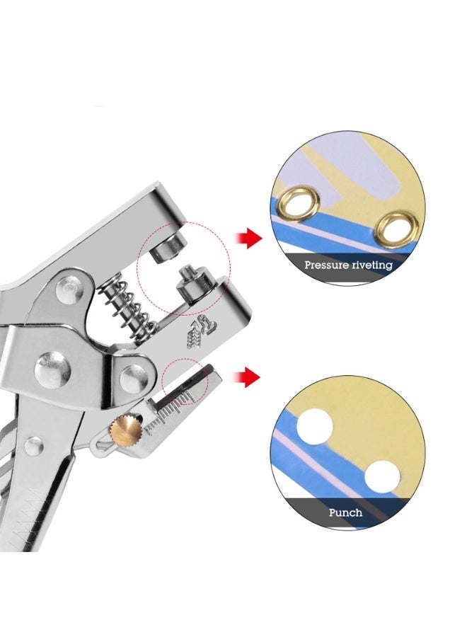 cartogivz Multi-Function Hole Punch Pliers with 100 Metal Eyelets for Leather, Clothes & Belts - Image 2